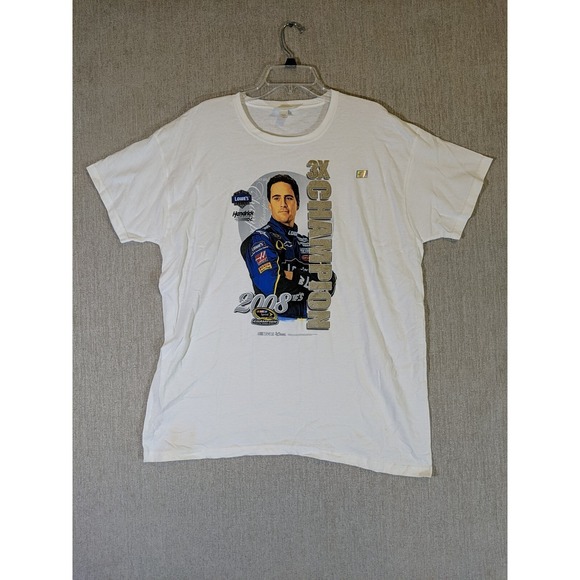 Chase Authentics Other - Chase Authentics Nascar Champion Jimmie Johnson Men's White 2XL T Shirt Crewneck